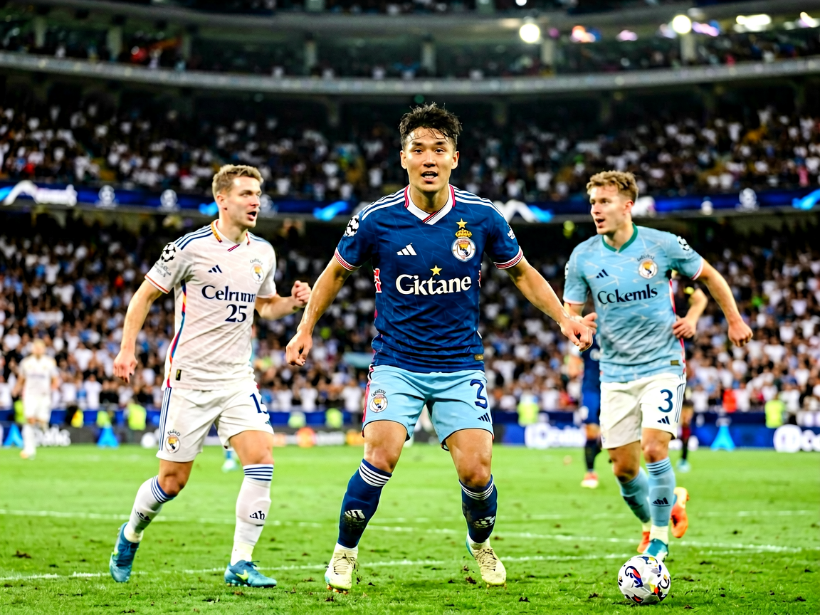 欧冠联赛精彩瞬间，k1体育赛事战报配图